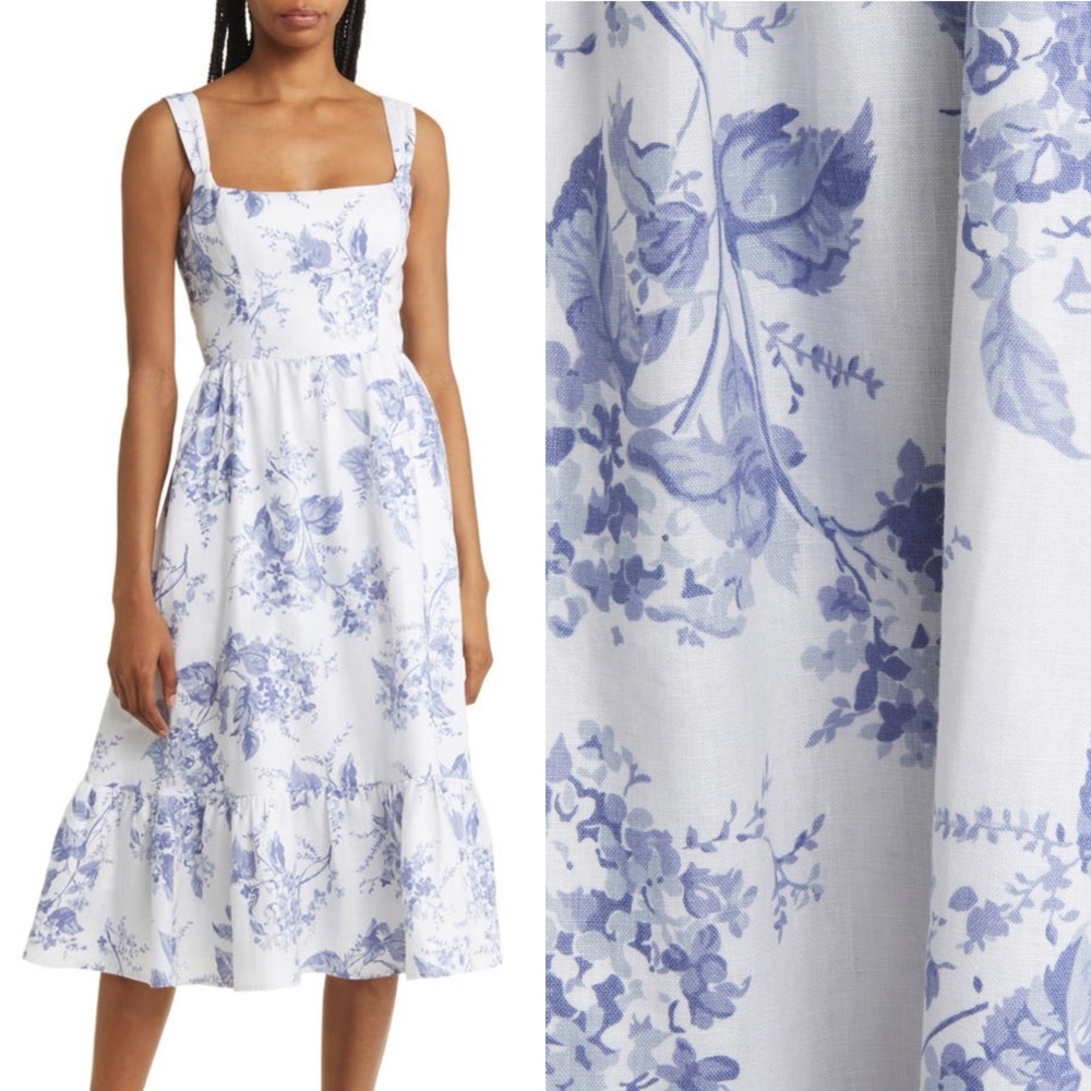 NEW Reformation Bucatini Dress Lupine 12 - Picture 14 of 15